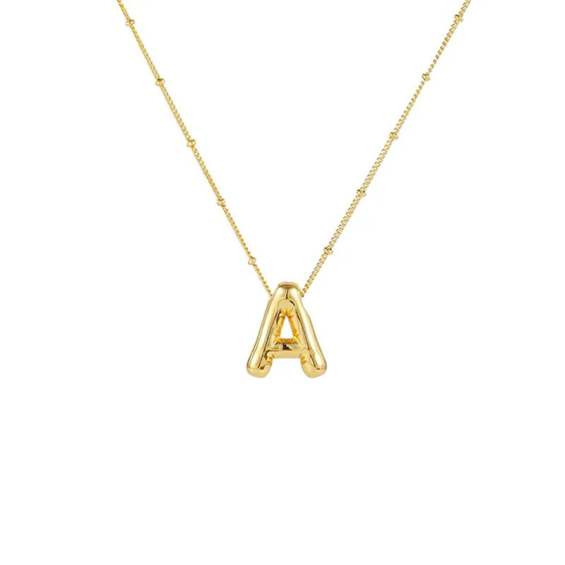 Collar Con Colgante De Letra