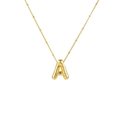 Collar Con Colgante De Letra