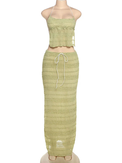 Conjunto Con Espalda Descubierta