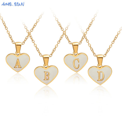 Collar Con Inicial De Corazón