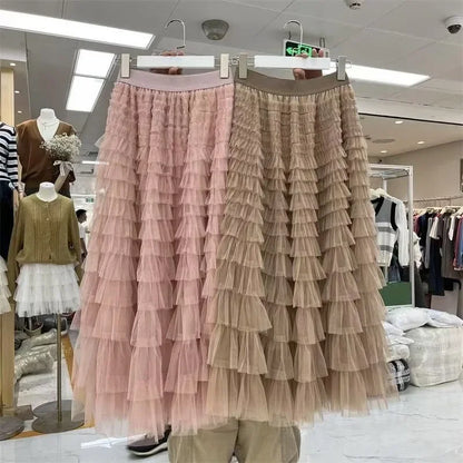 Falda de Malla en Capas