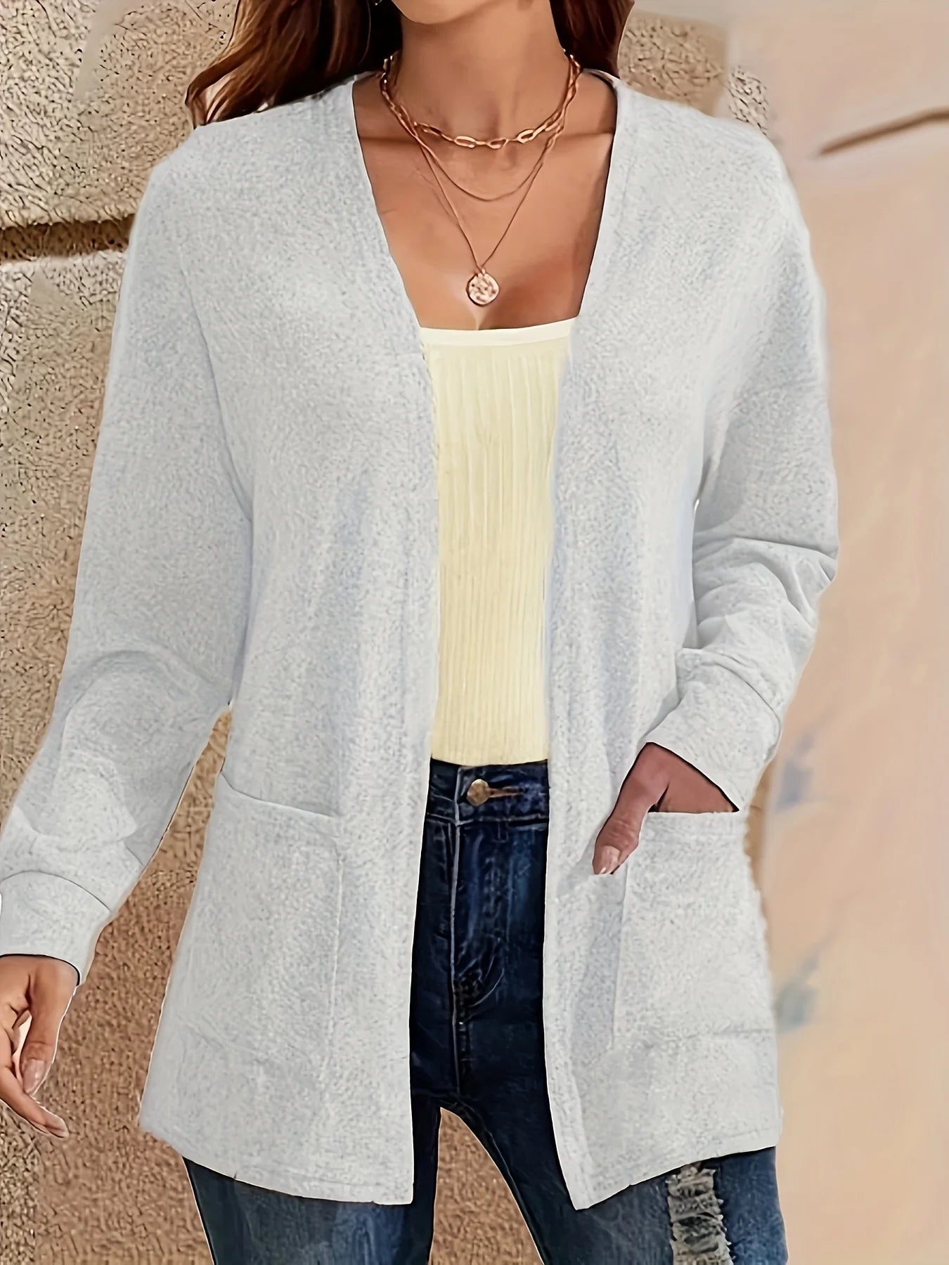 Cárdigan Grande con Bolsillo