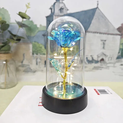 Rosa Artificial Con Luz Led