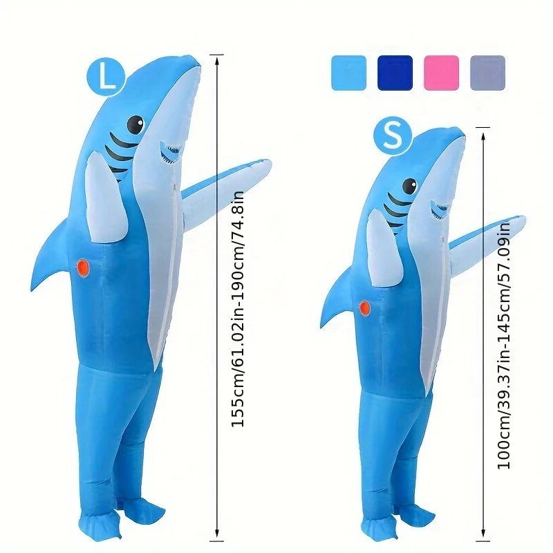 Traje Inflable con Diseño de Tiburón