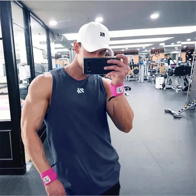 2024 Camiseta sin mangas para gimnasio y fitness para hombre, camiseta sin mangas para Fitness, chaleco deportivo transpirable de malla para hombre, camiseta interior para gimnasio, chaleco para correr para hombre