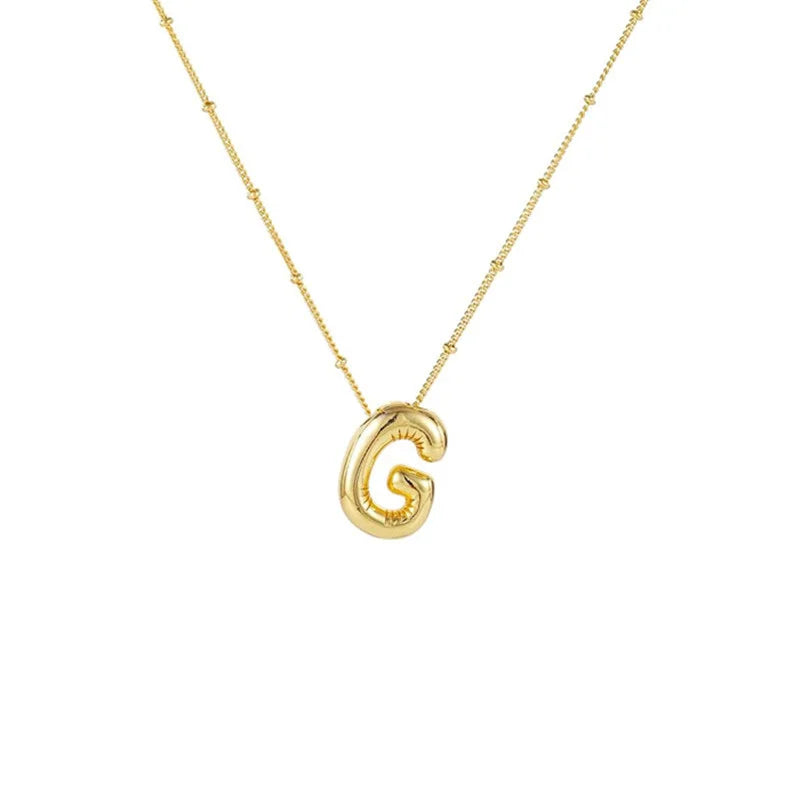 Collar Con Colgante De Letra