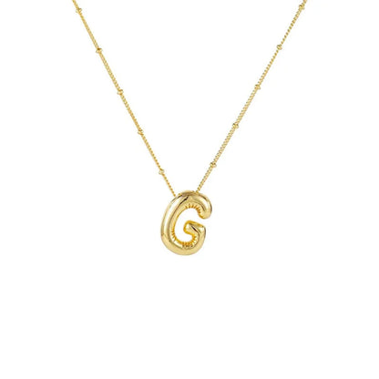Collar Con Colgante De Letra