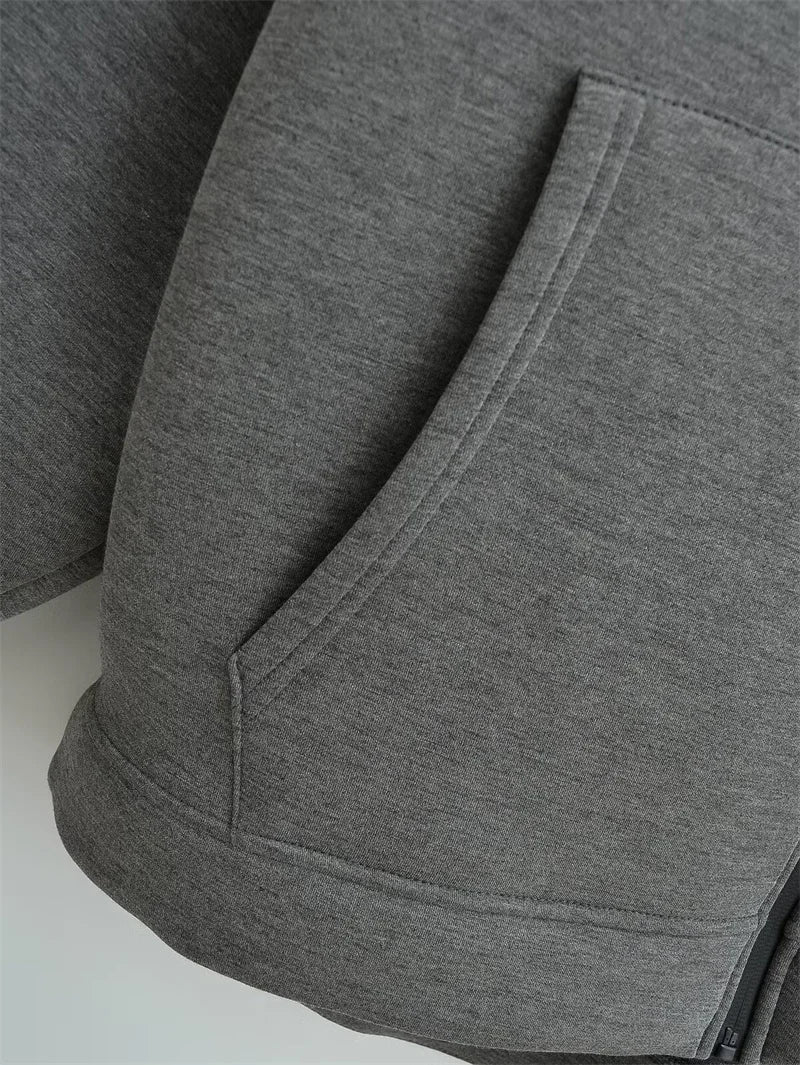 Sudadera con Capucha y Cremallera