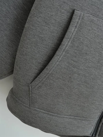 Sudadera con Capucha y Cremallera