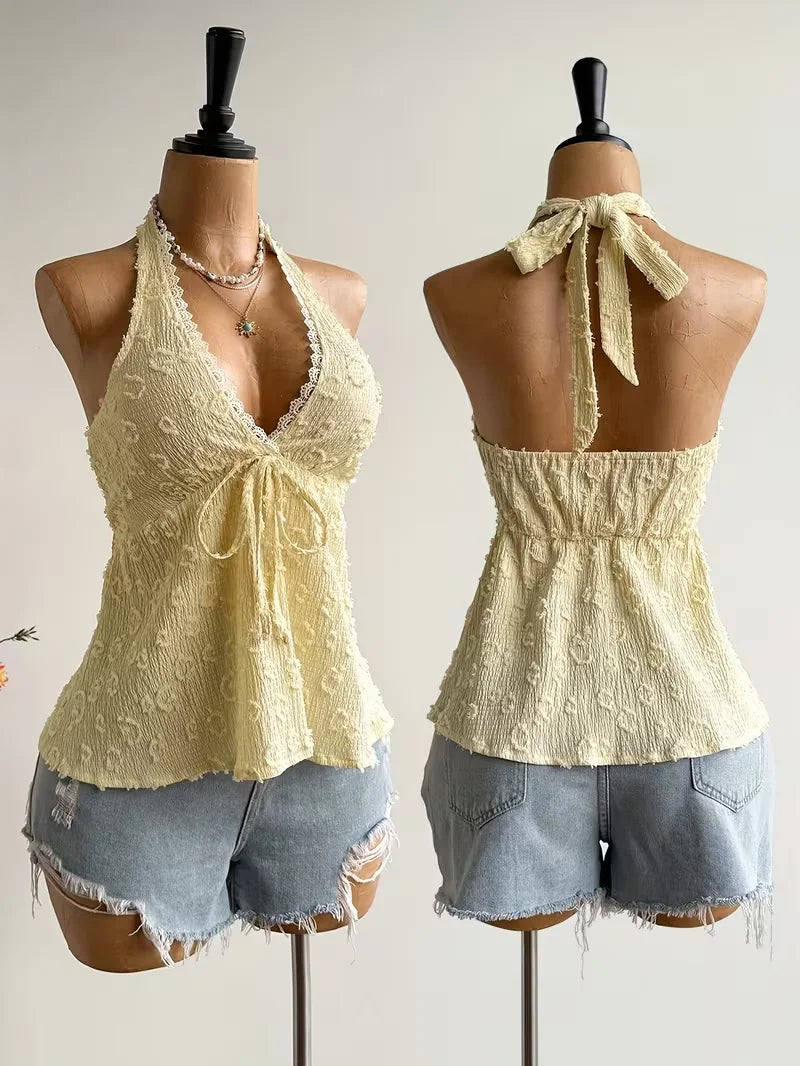 Top Con Cuello En V