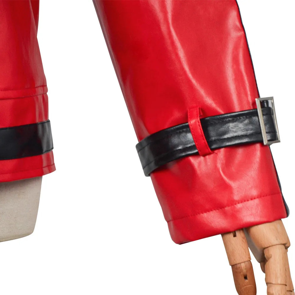 Michael Jackson-Chaqueta de Cuero Roja