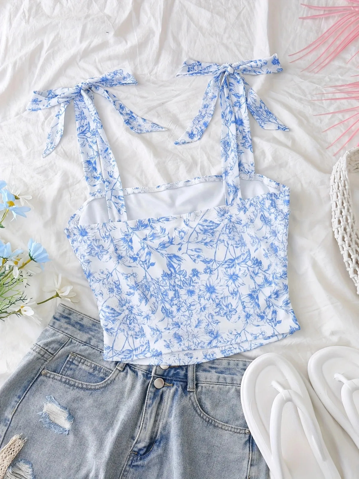 Top Corto Con Tirantes