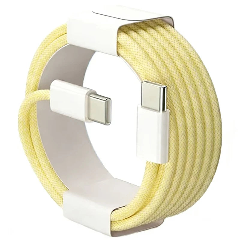 Cable USB-C a USB-C de 60 W carga rápida - Dorado / 1 m / USB-C a USB-C