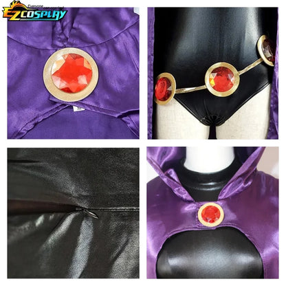 Disfraz de Cosplay de Teen Titans Raven
