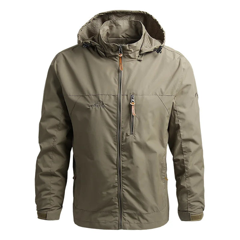 Chaqueta Impermeable Con Capucha
