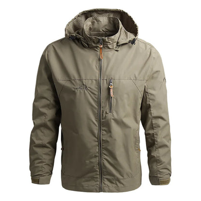 Chaqueta Impermeable Con Capucha