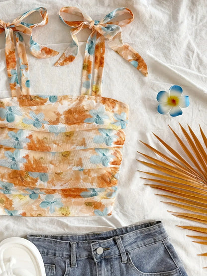 Top Corto Con Tirantes