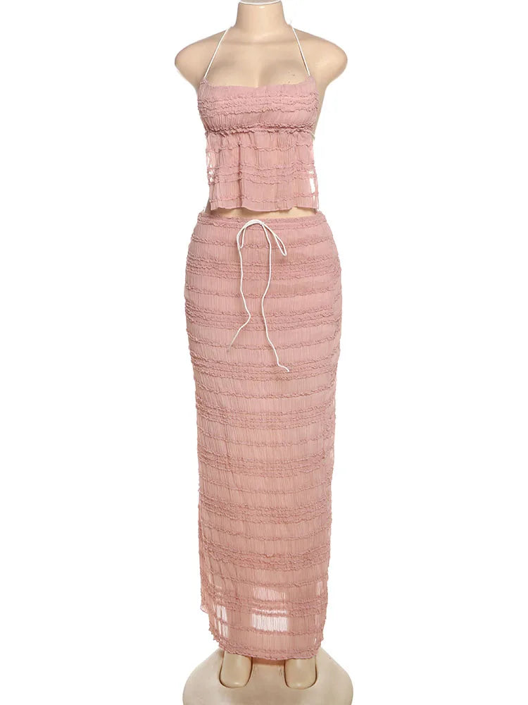 Conjunto Con Espalda Descubierta