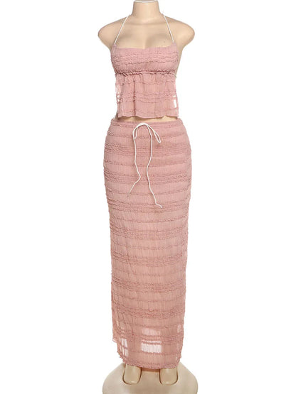 Conjunto Con Espalda Descubierta