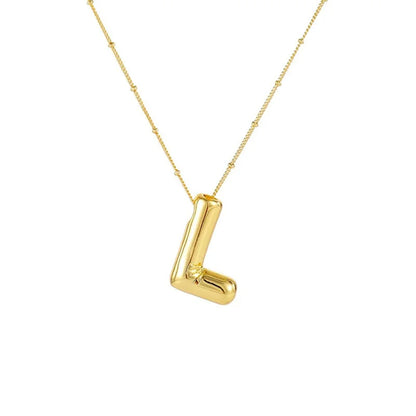 Collar Con Colgante De Letra