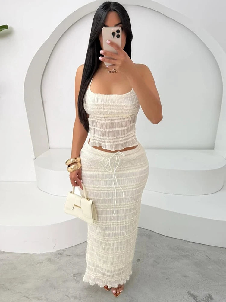 Conjunto Con Espalda Descubierta