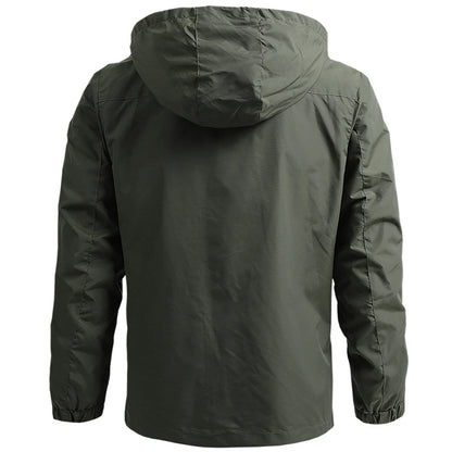 Chaqueta Impermeable Con Capucha