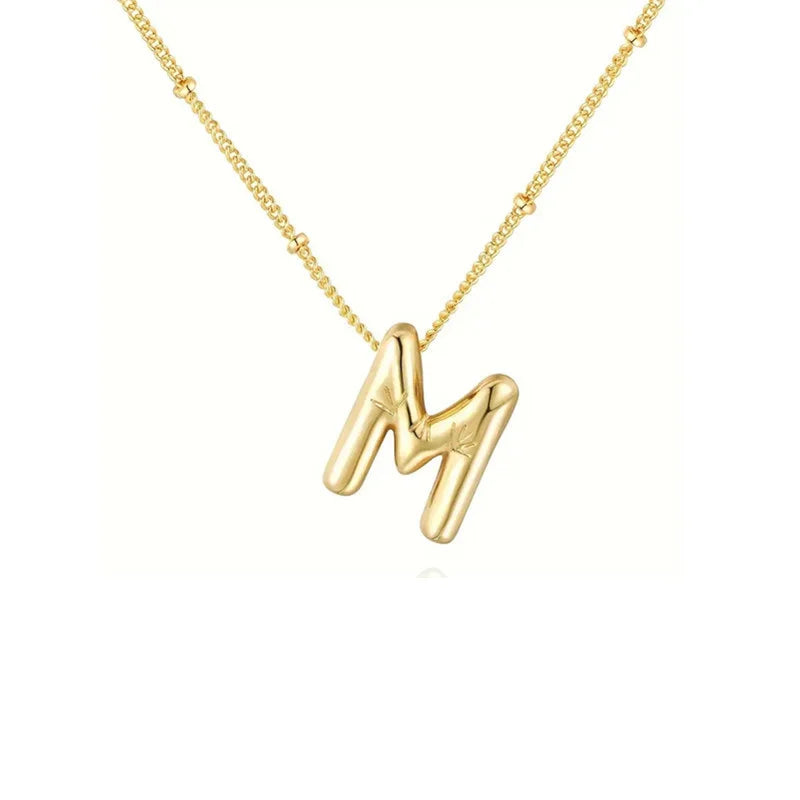 Collar Con Colgante De Letra