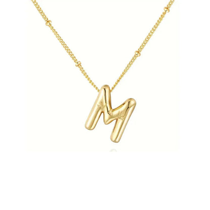 Collar Con Colgante De Letra