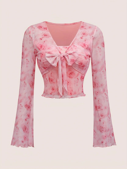 Blusa con Cuello en V