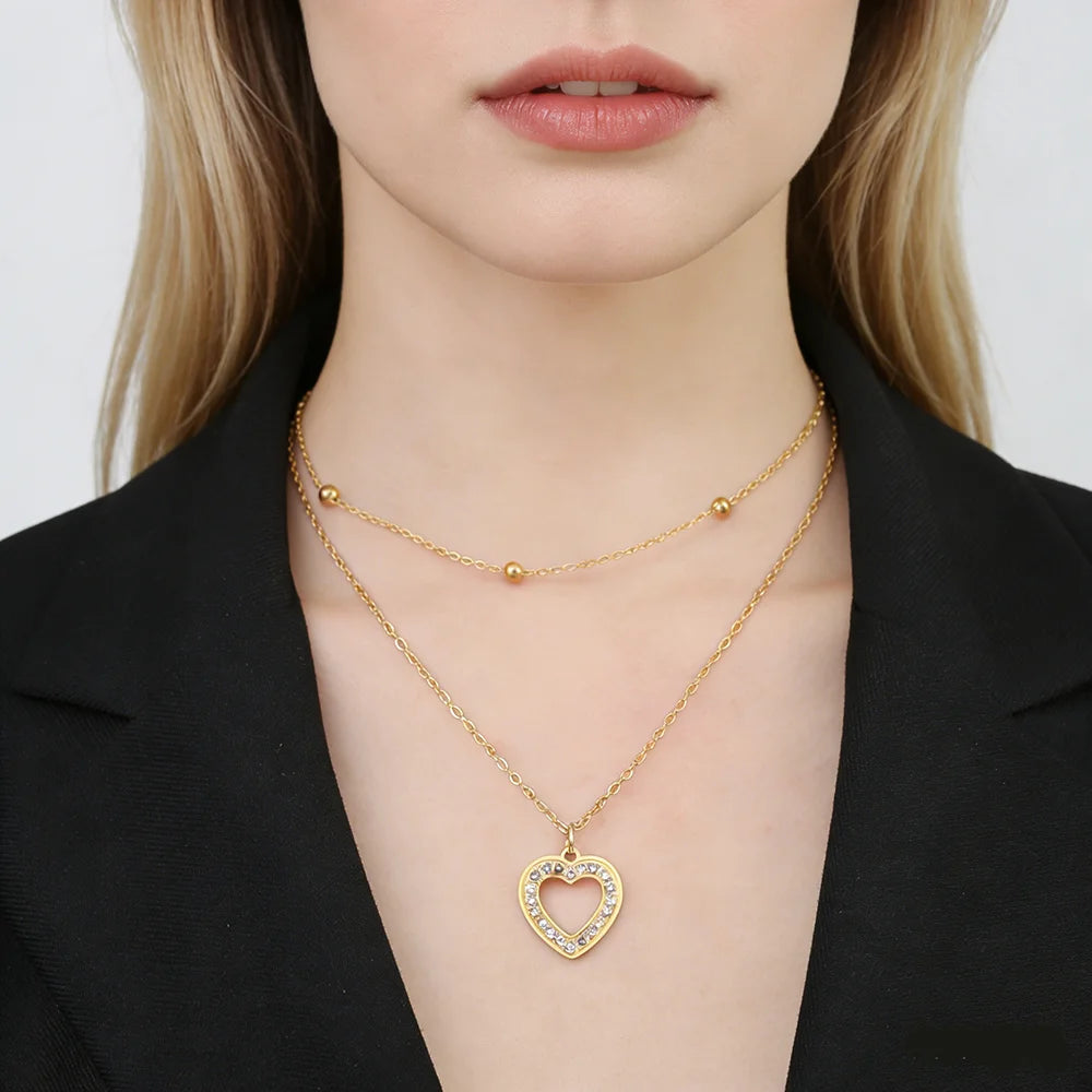 Collar Con Doble Cadena