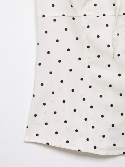 Blusa Con Estampado de Lunares