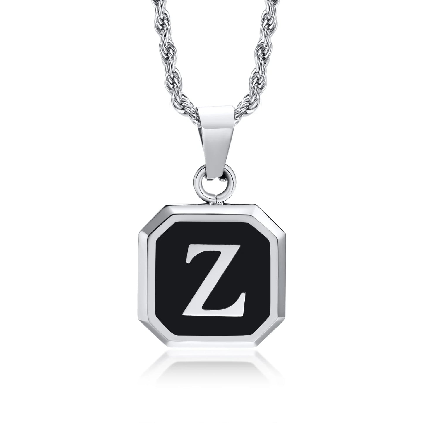 Collar Cuadrado Con Iniciales