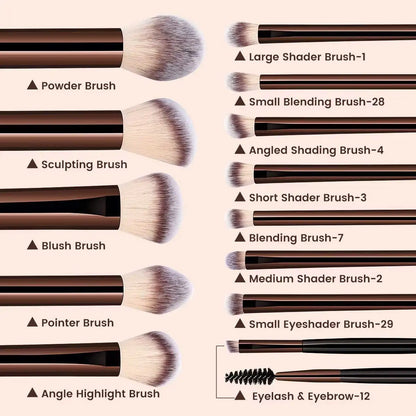 Set de 13 brochas de maquillaje - foto 3