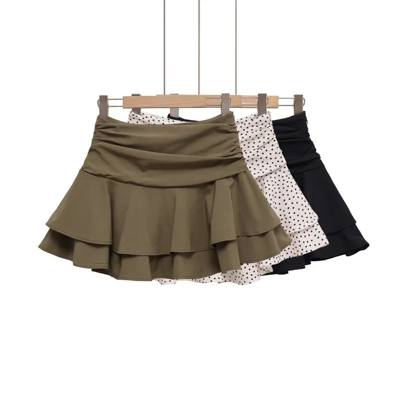 Falda Corta de Cintura Media