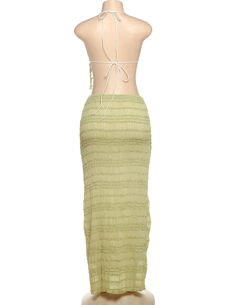 Conjunto Con Espalda Descubierta