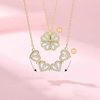 Collar con Trébol de Corazones - foto 4
