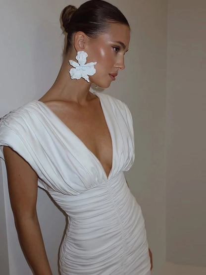 Minivestido con Escote en V