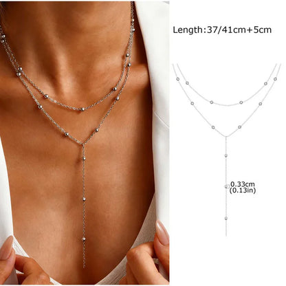 Collar Largo Lariat en Forma de Y - Diseño 20