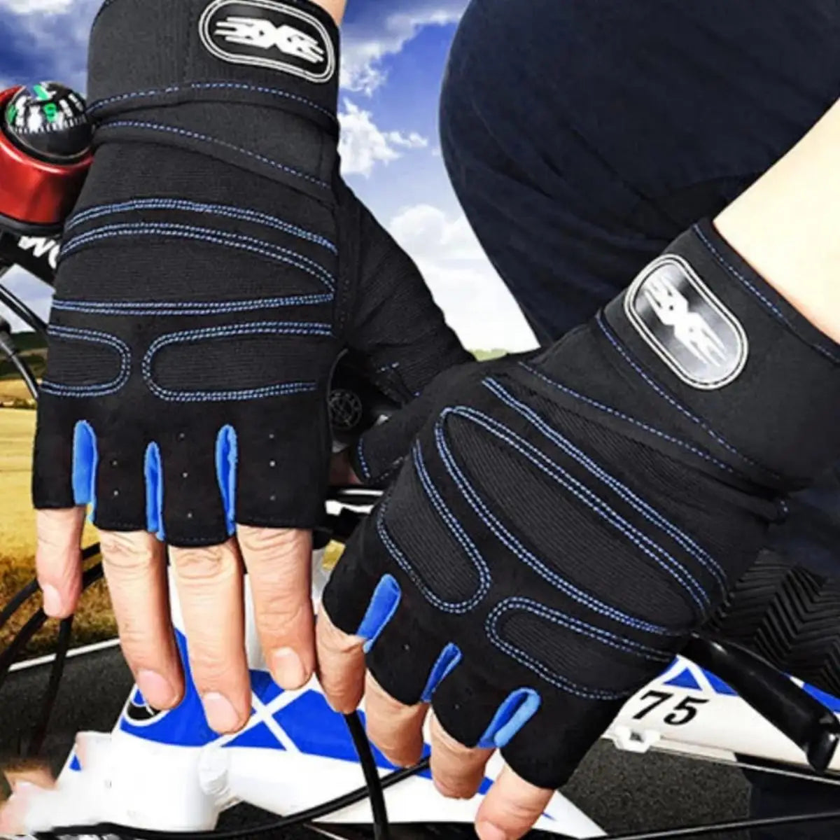 Guantes de gimnasio con muñequera - foto 5