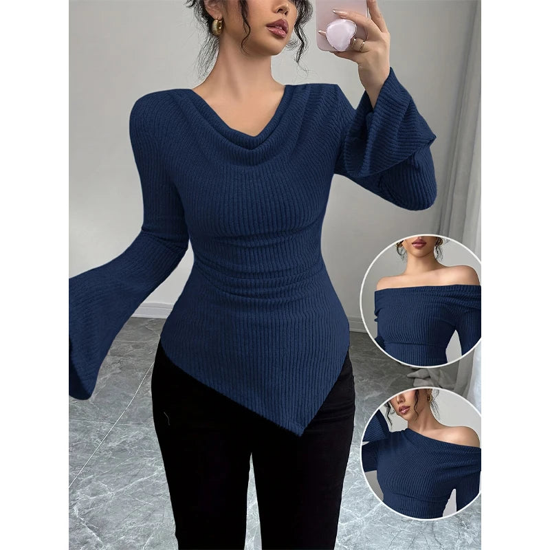 Blusa De Hombro Asimétrico