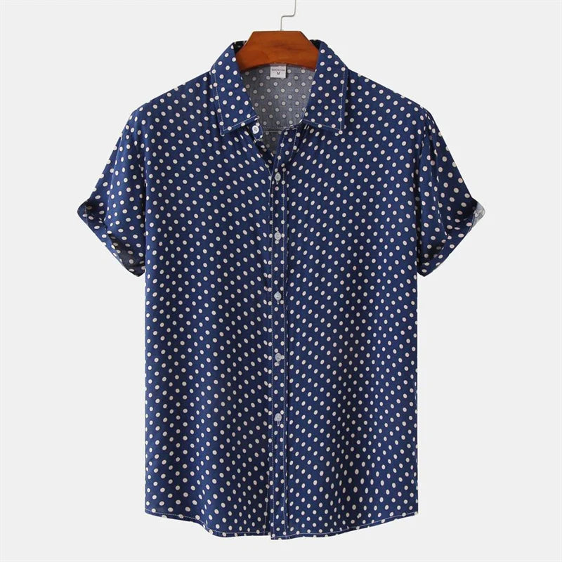 Camisa Hawaiana De Puntos