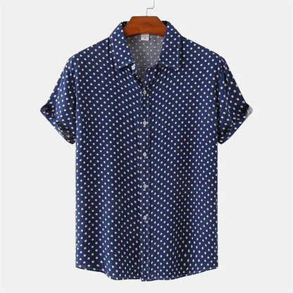 Camisa Hawaiana De Puntos