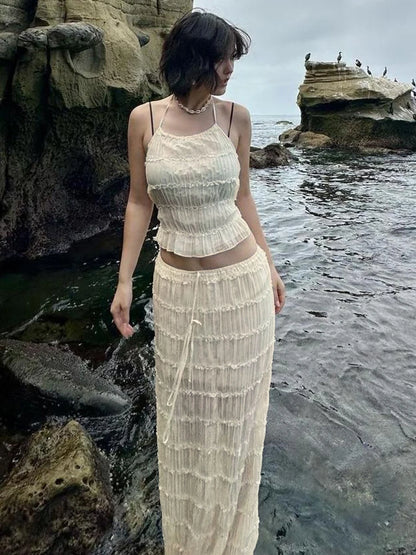 Conjunto Con Espalda Descubierta