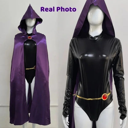 Disfraz de Cosplay de Teen Titans Raven