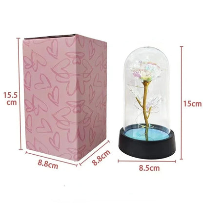 Rosa Artificial Con Luz Led