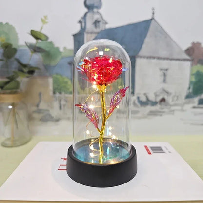 Rosa Artificial Con Luz Led