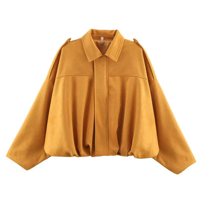 Chaqueta con Textura de gamuza