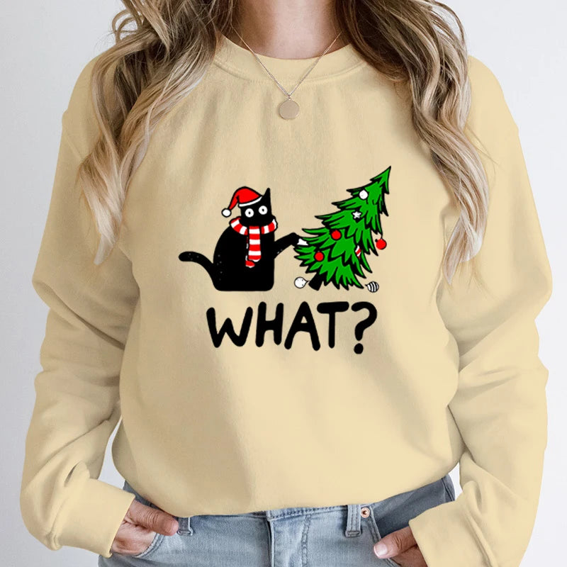 Sueter Navideño con diseño de Gato