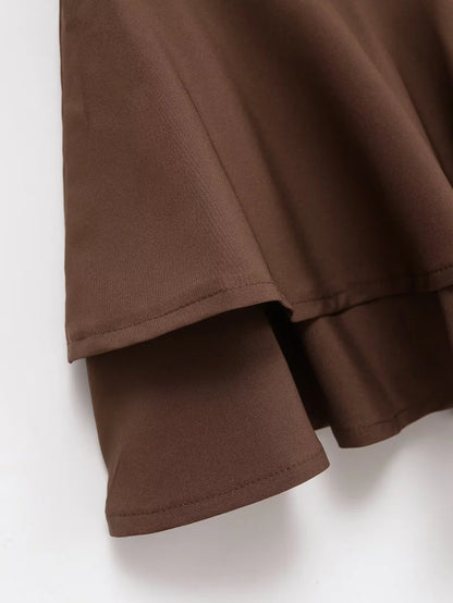 Falda Corta de Cintura Media