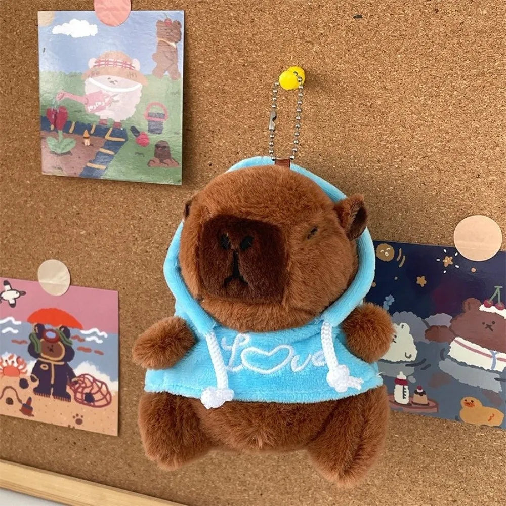 Peluche de capibara con sudadera - Sudadera azul